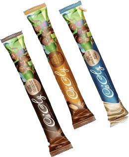 Bâtonnets de pâte à tartiner en trois saveurs